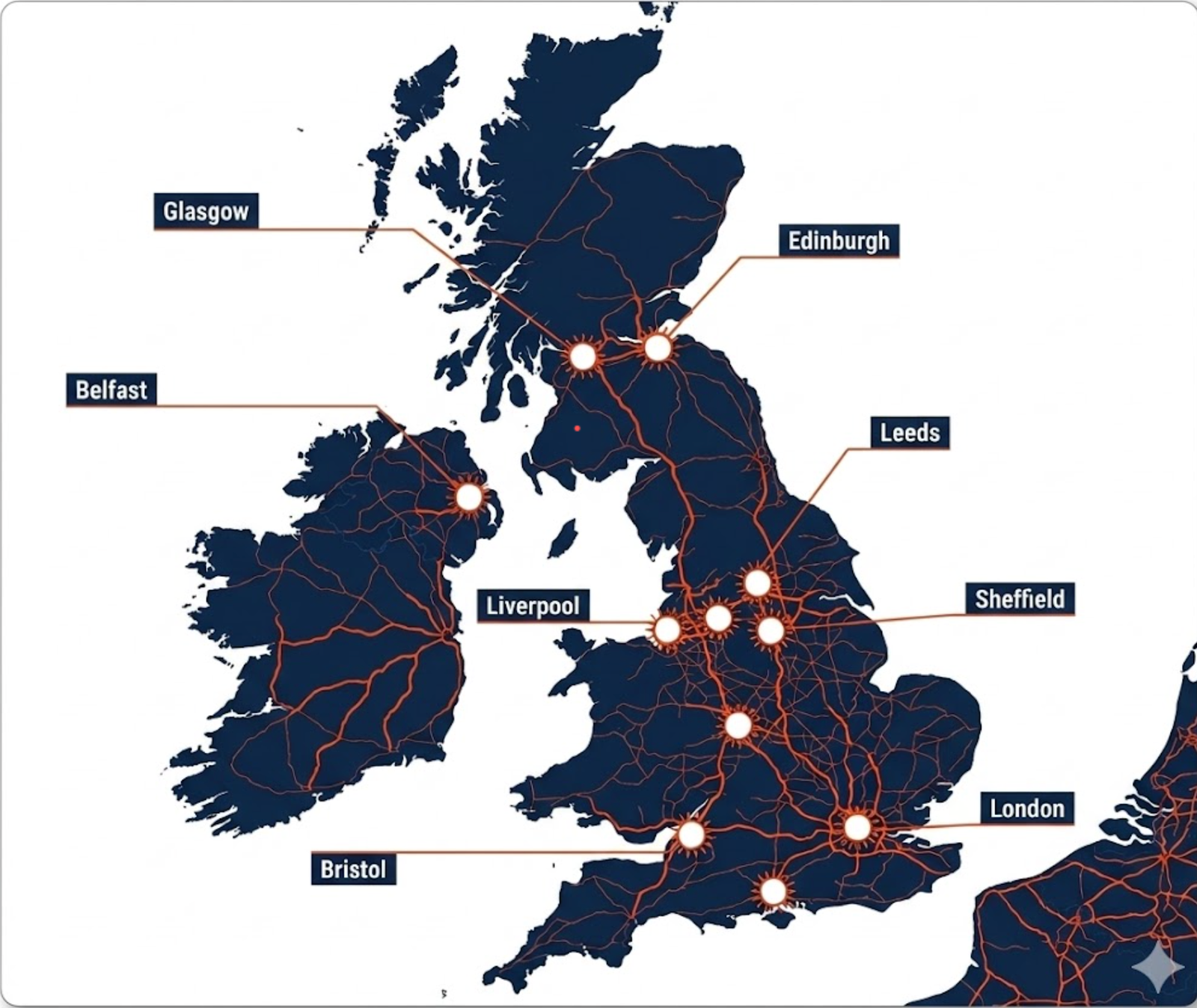 UK Digital AdVan Coverage and Route Map